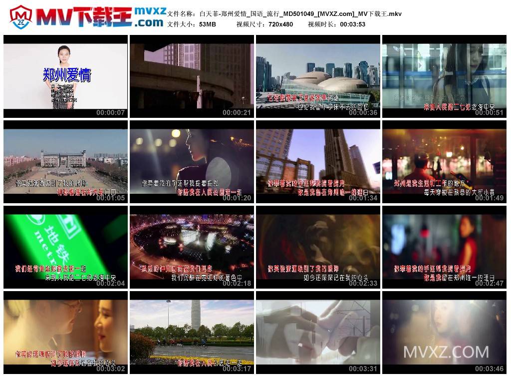 白天菲-郑州爱情_国语_流行_MD501049